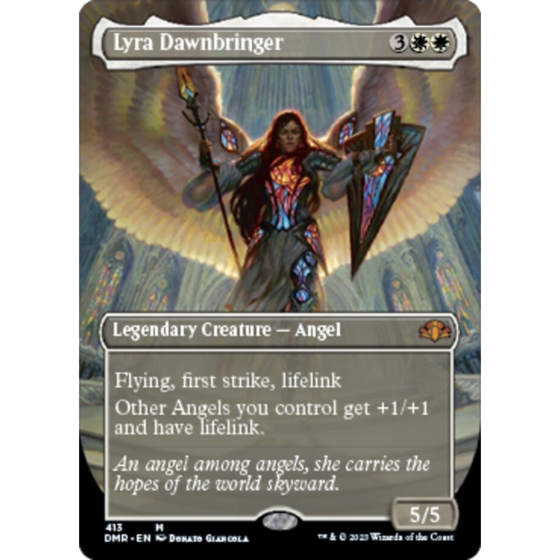Lyra Dawnbringer (Borderless Alternate Art) [Dominaria Remastered]