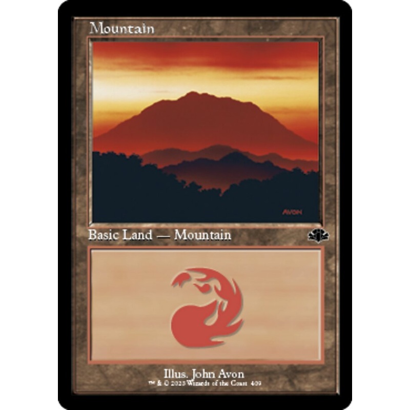 Mountain (409) (Retro) [Dominaria Remastered]