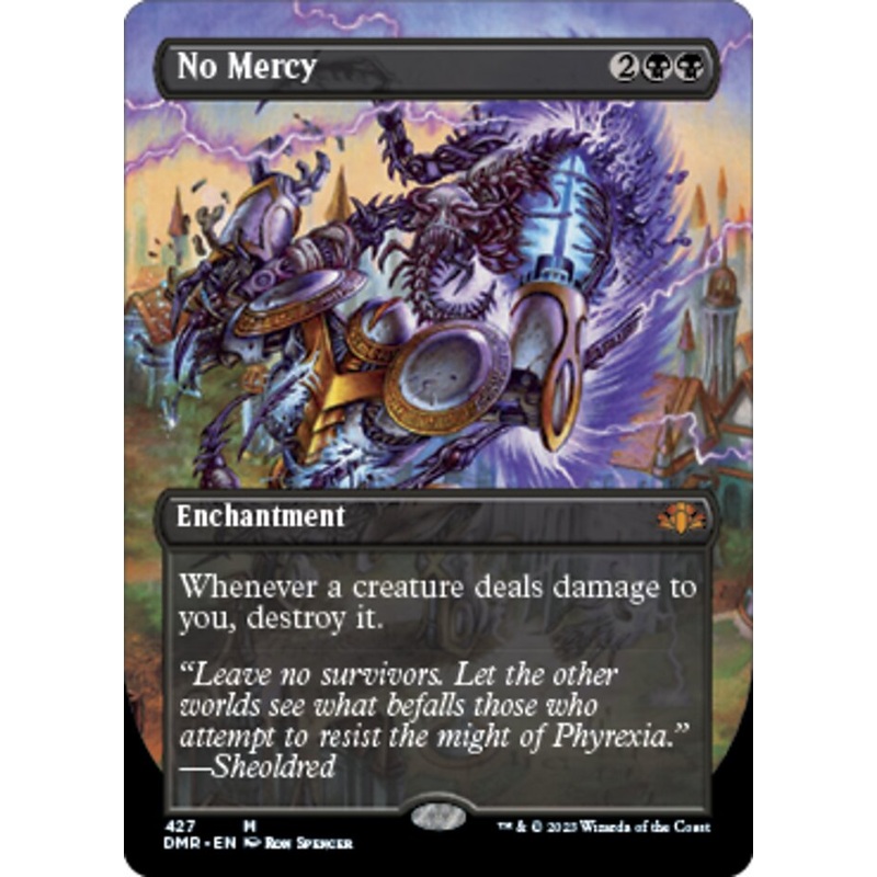 No Mercy (Borderless Alternate Art) [Dominaria Remastered]