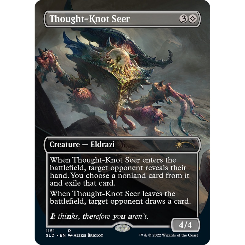 Thought-Knot Seer (1151) (Borderless) [Secret Lair Drop Series]