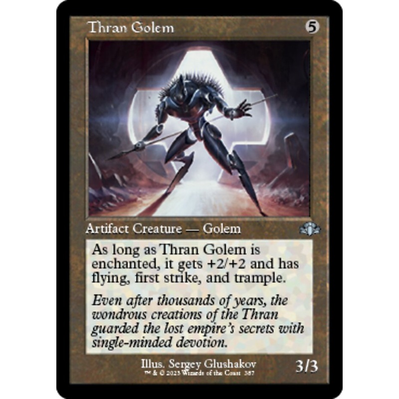 Thran Golem (Retro) [Dominaria Remastered]