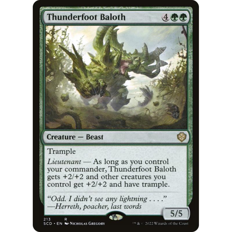 Thunderfoot Baloth [Starter Commander Decks]