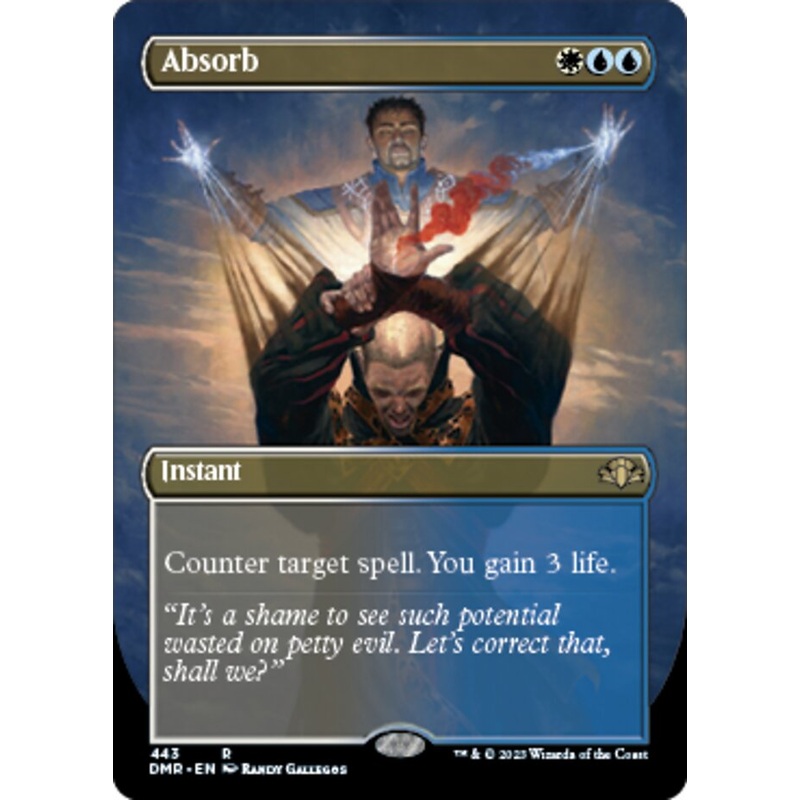 Absorb (Borderless Alternate Art) [Dominaria Remastered]