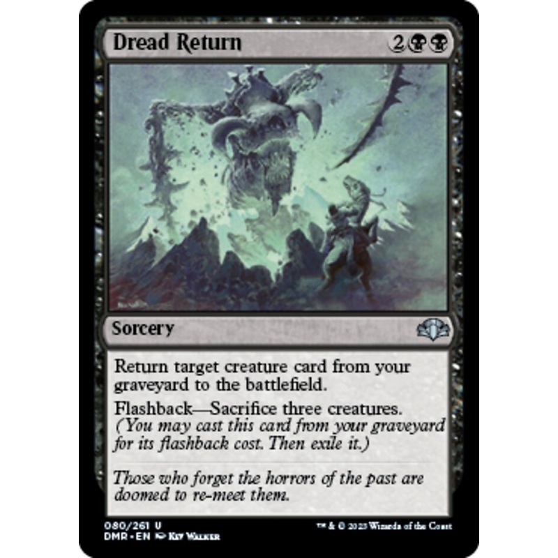 Dread Return [Dominaria Remastered]