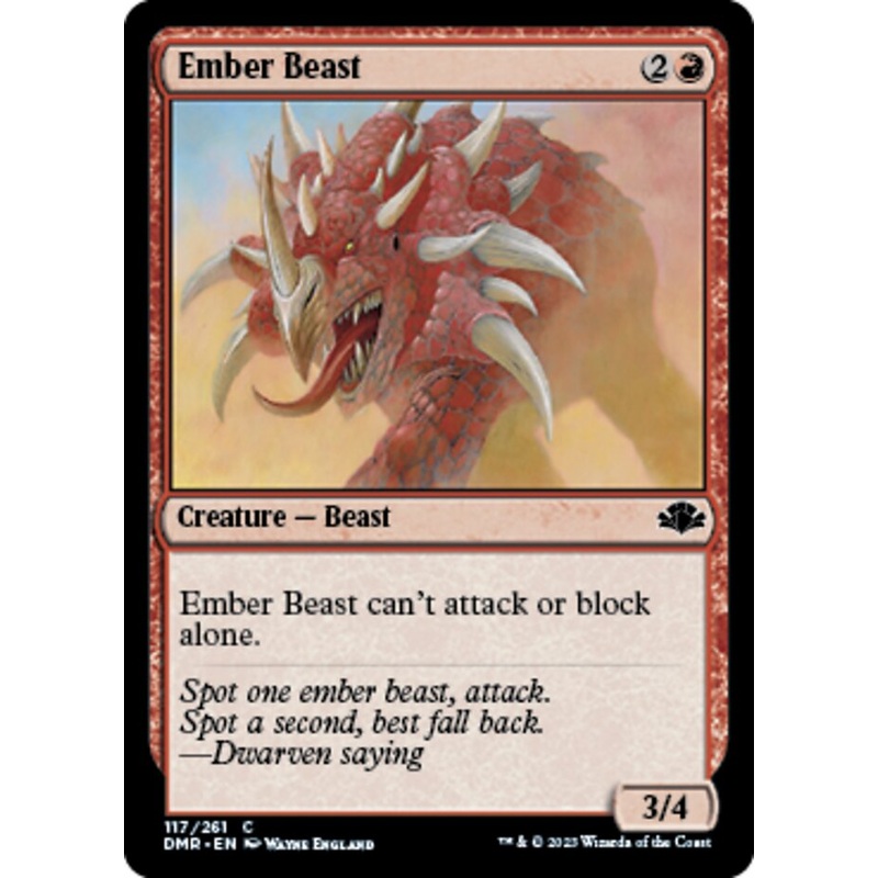 Ember Beast [Dominaria Remastered]