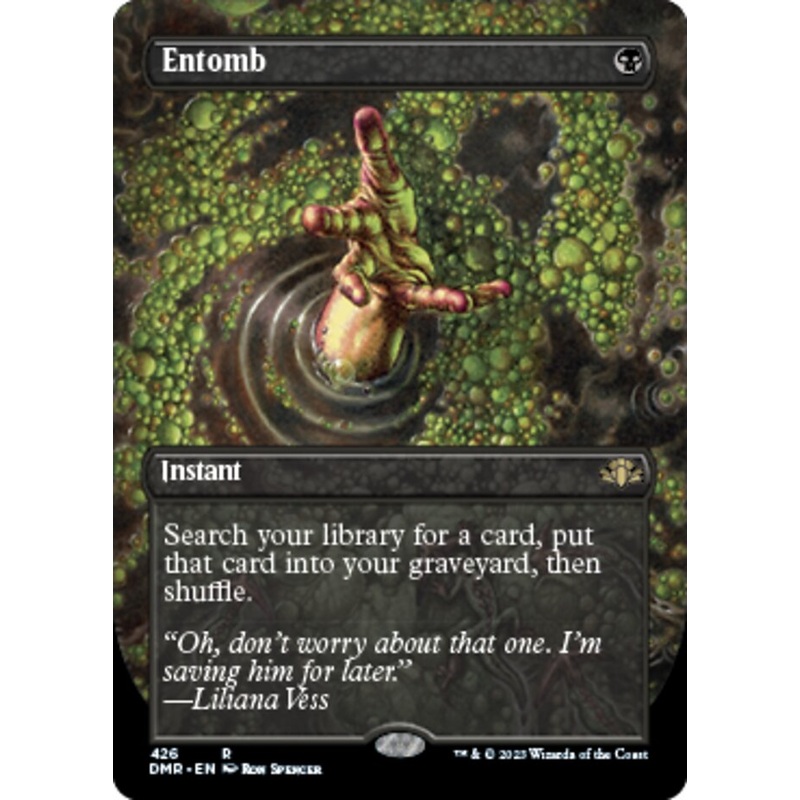 Entomb (Borderless Alternate Art) [Dominaria Remastered]