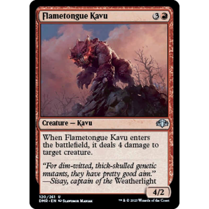 Flametongue Kavu [Dominaria Remastered]