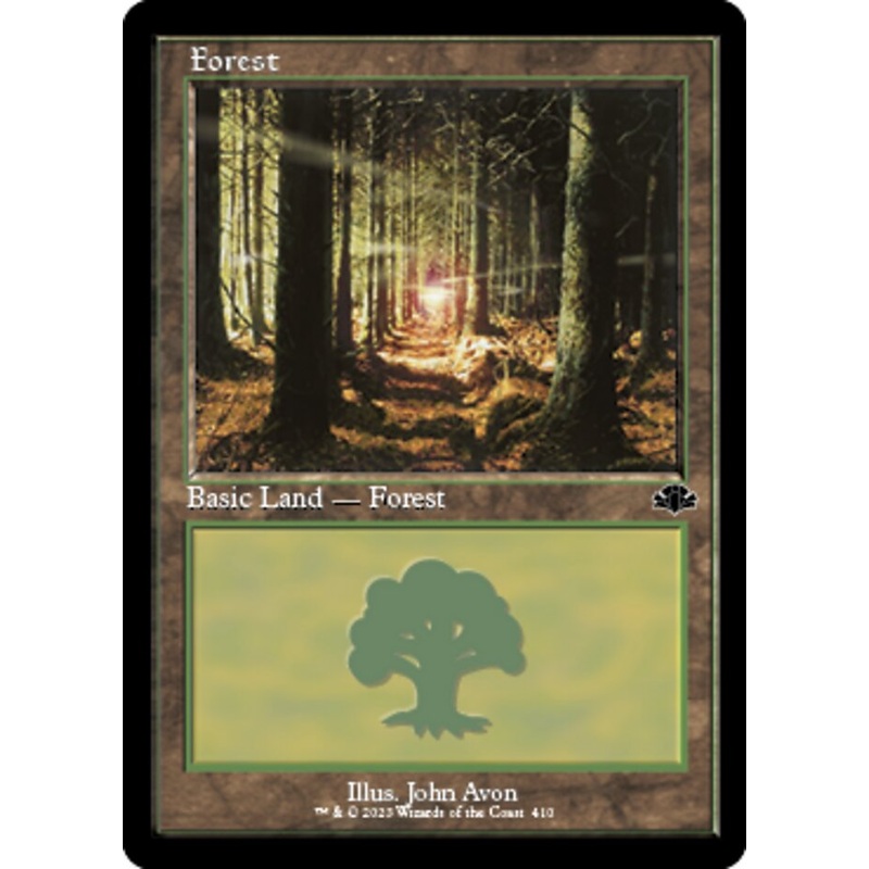 Forest (410) (Retro) [Dominaria Remastered]