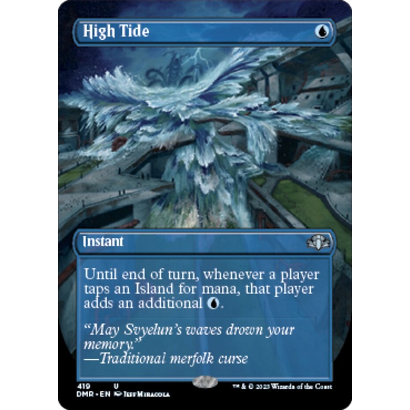High Tide (Borderless Alternate Art) [Dominaria Remastered]