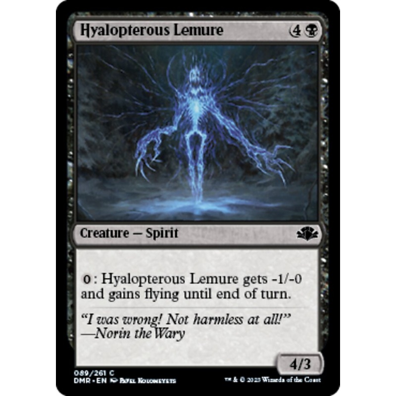Hyalopterous Lemure [Dominaria Remastered]
