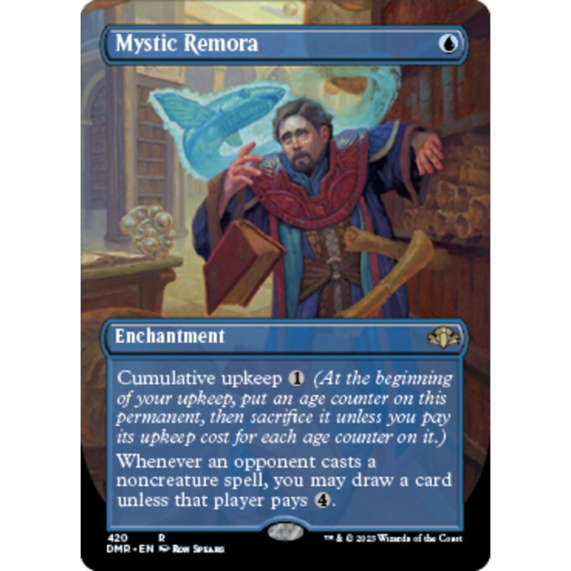 Mystic Remora (Borderless Alternate Art) [Dominaria Remastered]
