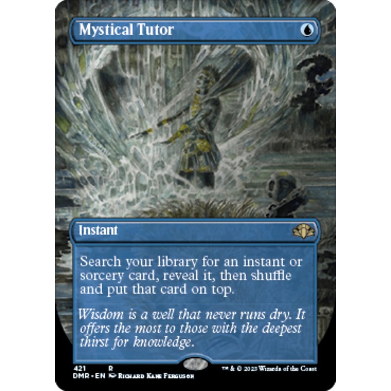 Mystical Tutor (Borderless Alternate Art) [Dominaria Remastered]