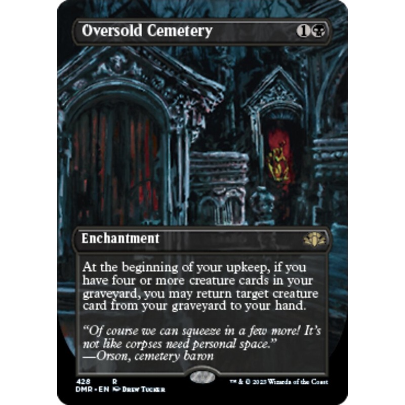 Oversold Cemetery (Borderless Alternate Art) [Dominaria Remastered]