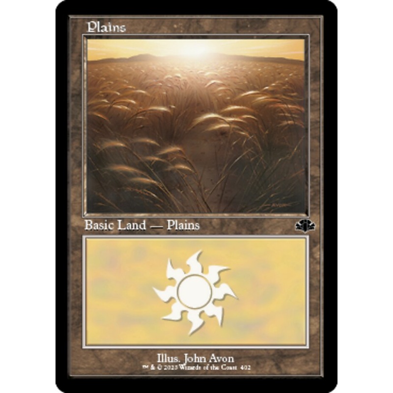 Plains (402) (Retro) [Dominaria Remastered]