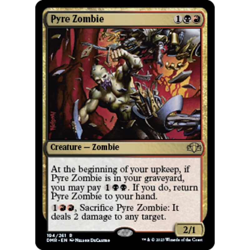 Pyre Zombie [Dominaria Remastered]