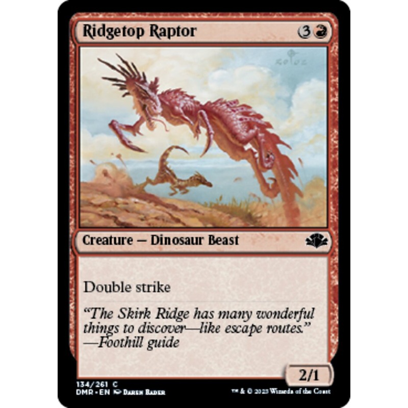 Ridgetop Raptor [Dominaria Remastered]