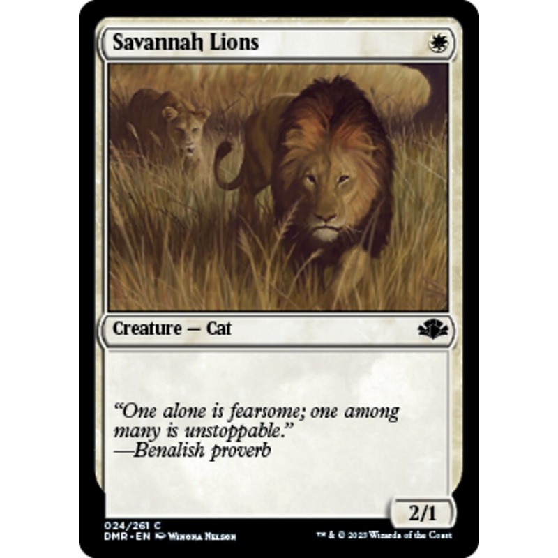 Savannah Lions [Dominaria Remastered]