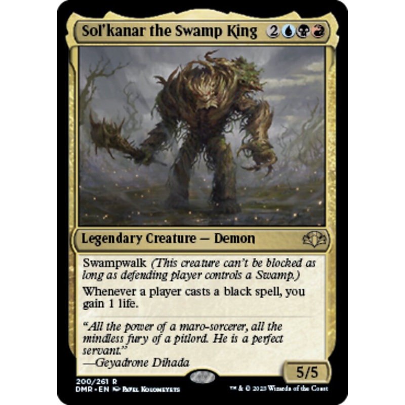 Sol'kanar the Swamp King [Dominaria Remastered]
