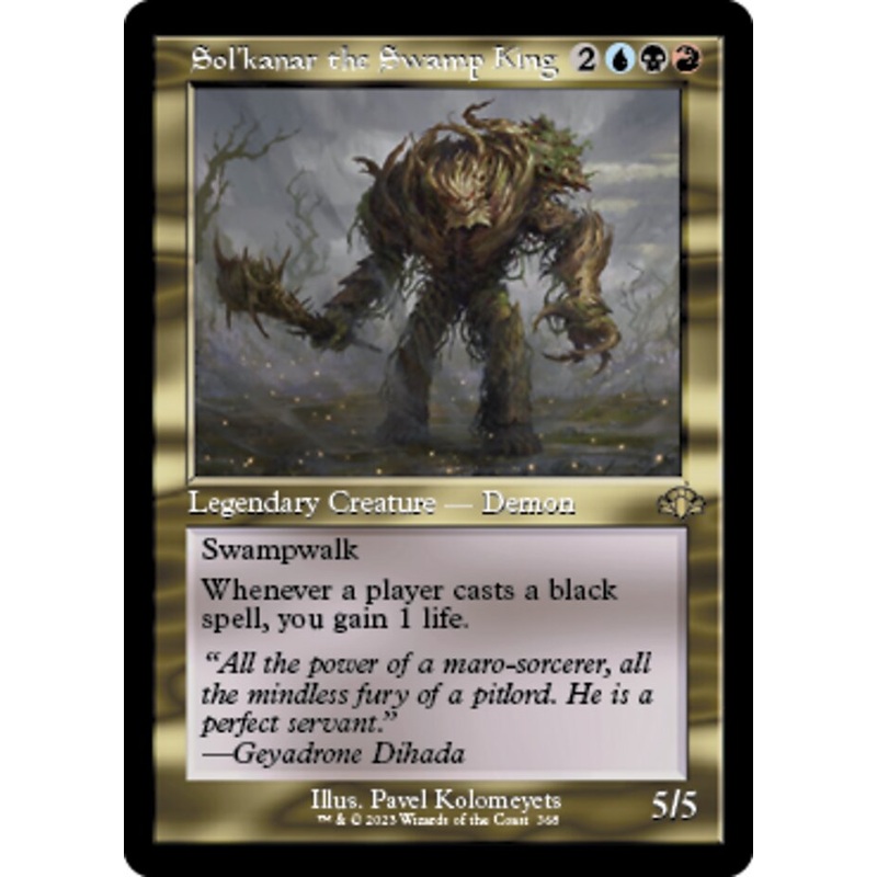Sol'kanar the Swamp King (Retro) [Dominaria Remastered]