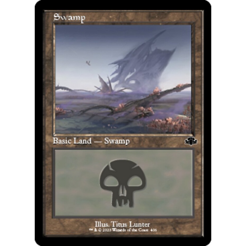 Swamp (406) (Retro) [Dominaria Remastered]