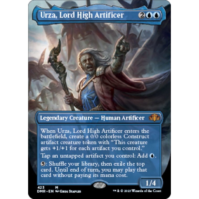Urza, Lord High Artificer (Borderless Alternate Art) [Dominaria Remastered]