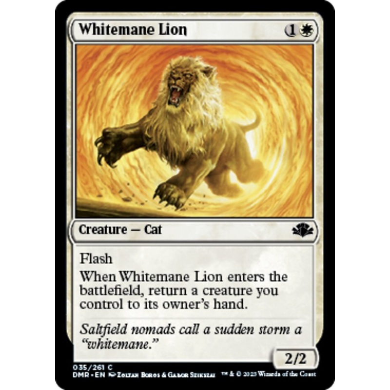 Whitemane Lion [Dominaria Remastered]