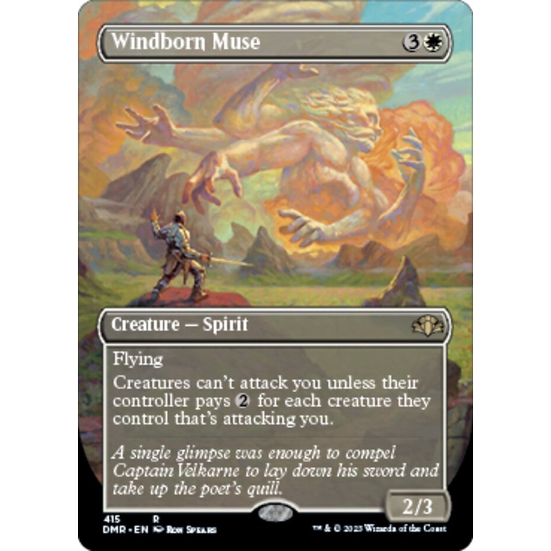 Windborn Muse (Borderless Alternate Art) [Dominaria Remastered]