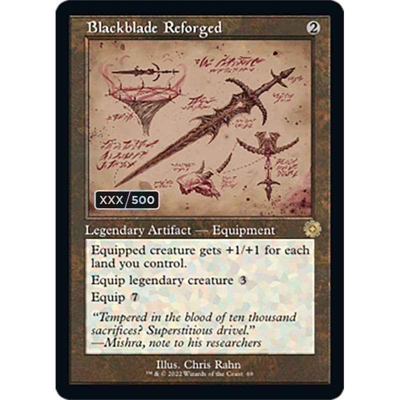 Blackblade Reforged (Retro Schematic) (Serialized) [The Brothers' War Retro Artifacts]
