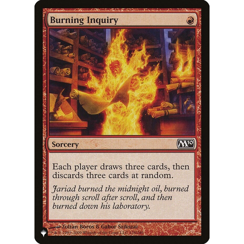 Burning Inquiry [The List]