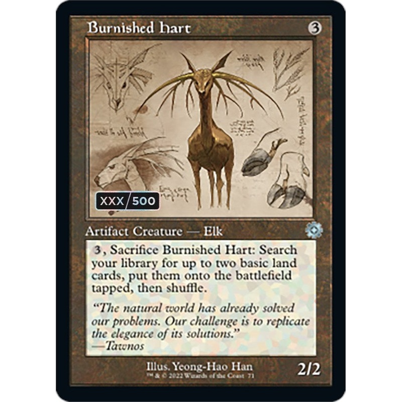 Burnished Hart (Retro Schematic) (Serialized) [The Brothers' War Retro Artifacts]