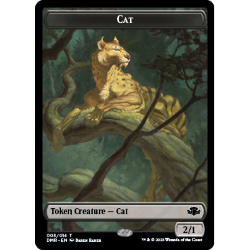 Cat Token (003) [Dominaria Remastered Tokens]