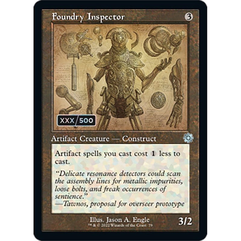 Foundry Inspector (Retro Schematic) (Serialized) [The Brothers' War Retro Artifacts]
