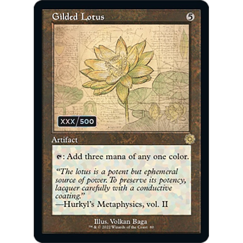 Gilded Lotus (Retro Schematic) (Serialized) [The Brothers' War Retro Artifacts]