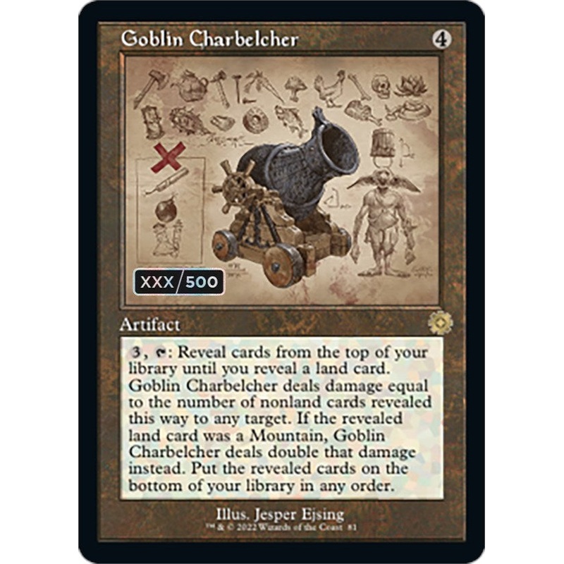 Goblin Charbelcher (Retro Schematic) (Serialized) [The Brothers' War Retro Artifacts]