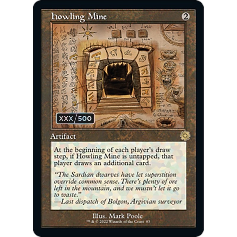 Howling Mine (Retro Schematic) (Serialized) [The Brothers' War Retro Artifacts]