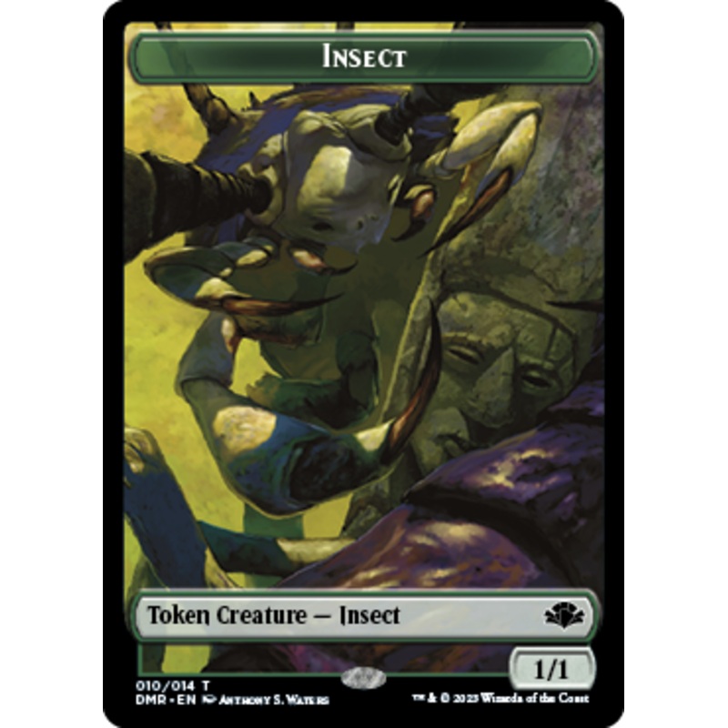 Insect // Construct Double-Sided Token [Dominaria Remastered Tokens]