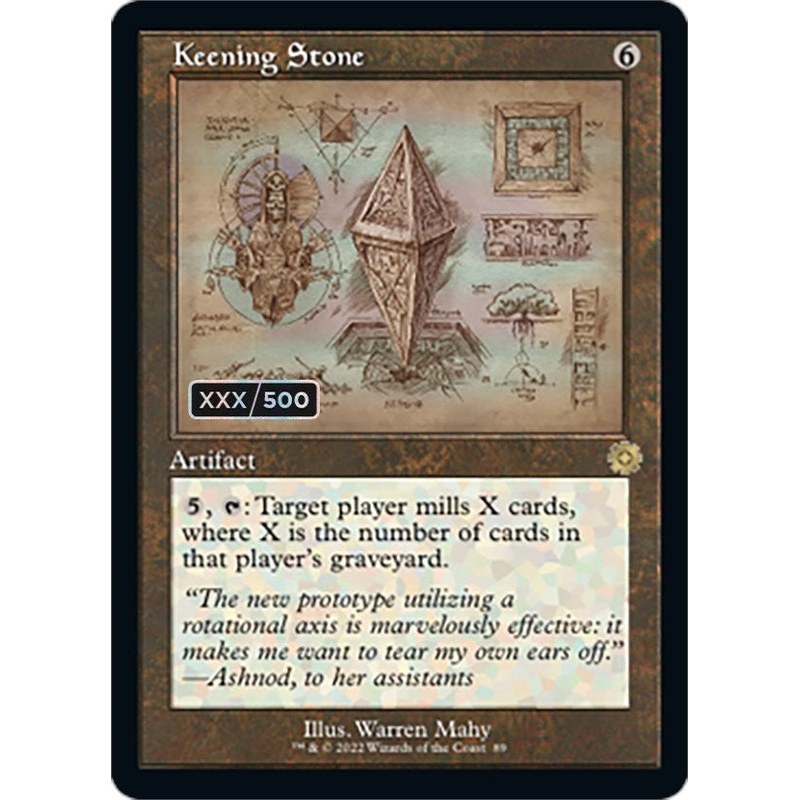 Keening Stone (Retro Schematic) (Serialized) [The Brothers' War Retro Artifacts]