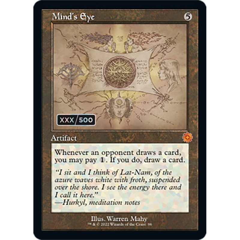 Mind's Eye (Retro Schematic) (Serialized) [The Brothers' War Retro Artifacts]