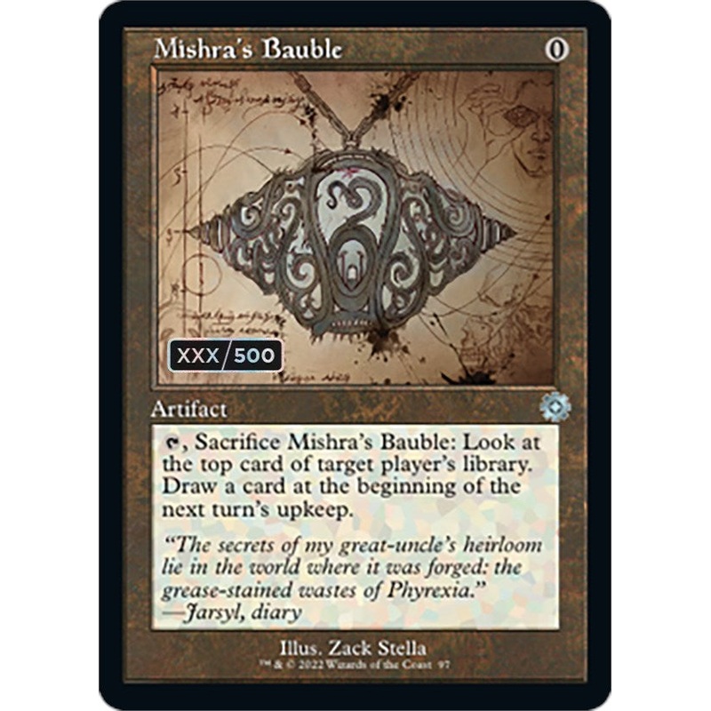 Mishra's Bauble (Retro Schematic) (Serialized) [The Brothers' War Retro Artifacts]