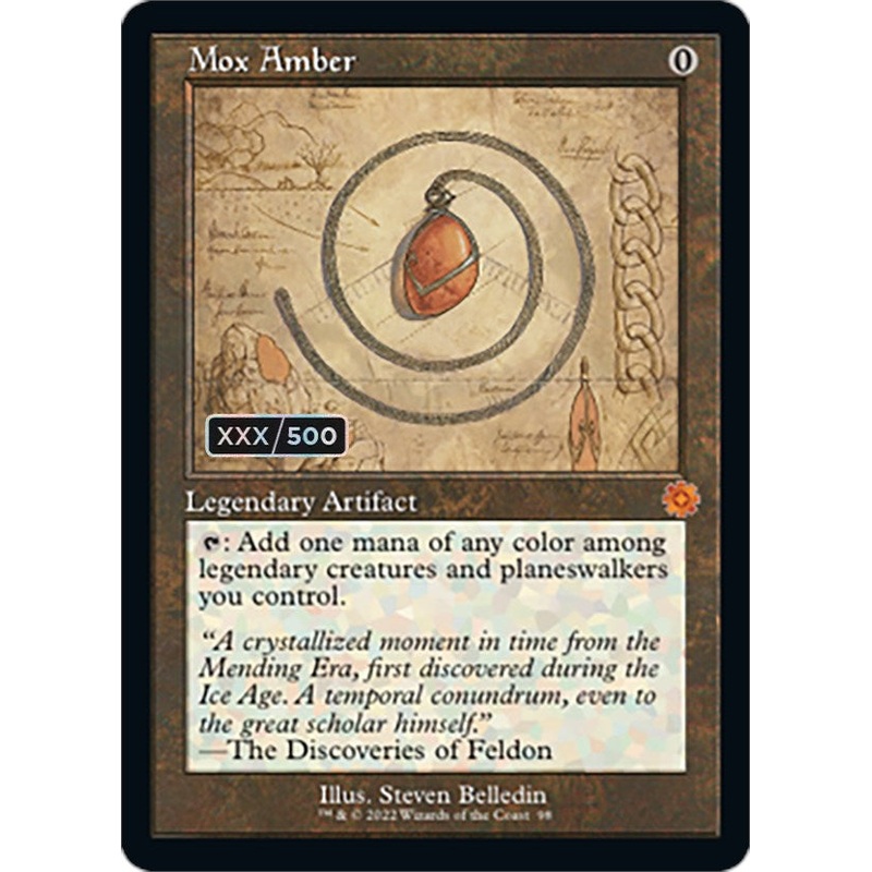 Mox Amber (Retro Schematic) (Serialized) [The Brothers' War Retro Artifacts]