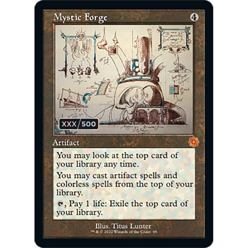 Mystic Forge (Retro Schematic) (Serialized) [The Brothers' War Retro Artifacts]