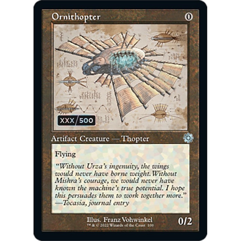 Ornithopter (Retro Schematic) (Serialized) [The Brothers' War Retro Artifacts]