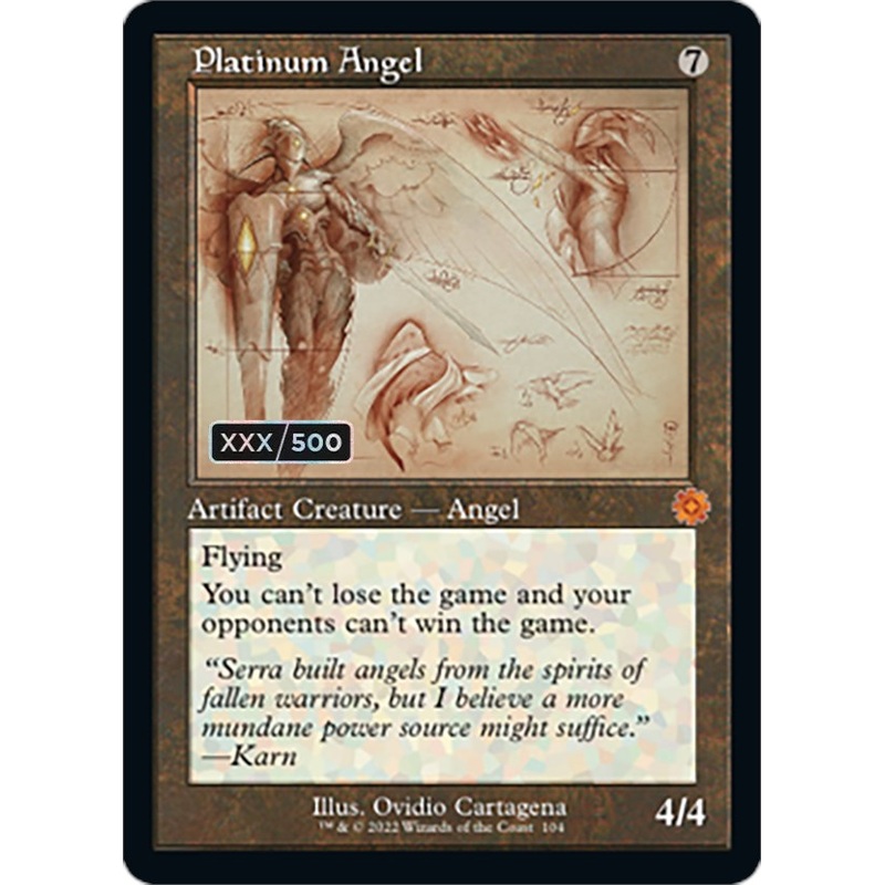 Platinum Angel (Retro Schematic) (Serialized) [The Brothers' War Retro Artifacts]