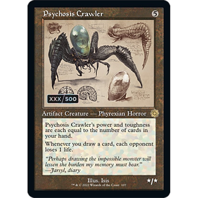 Psychosis Crawler (Retro Schematic) (Serialized) [The Brothers' War Retro Artifacts]