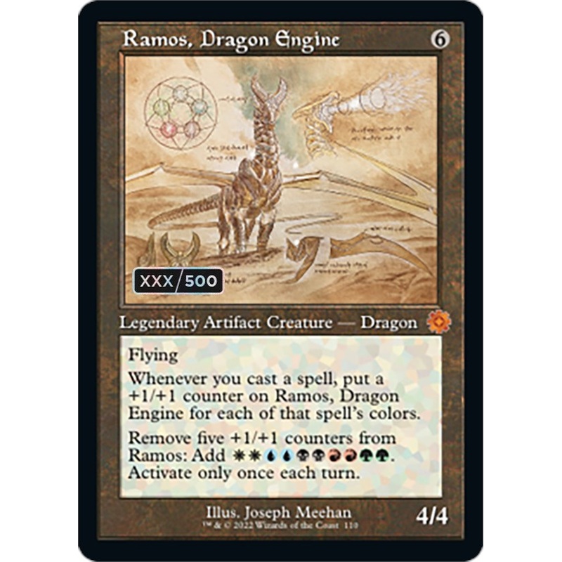 Ramos, Dragon Engine (Retro Schematic) (Serialized) [The Brothers' War Retro Artifacts]