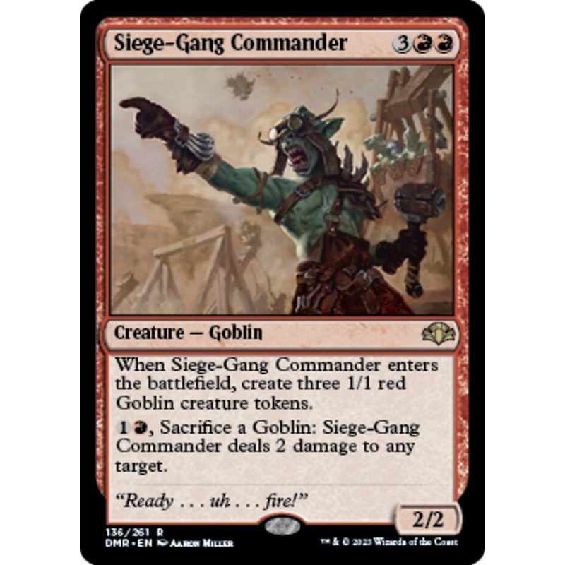 Siege-Gang Commander [Dominaria Remastered]