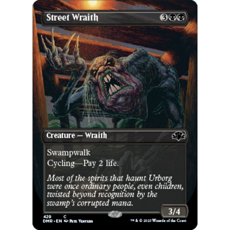 Street Wraith (Borderless Alternate Art) [Dominaria Remastered]
