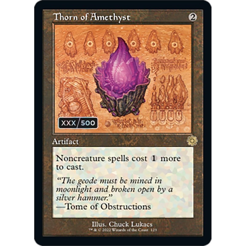 Thorn of Amethyst (Retro Schematic) (Serialized) [The Brothers' War Retro Artifacts]