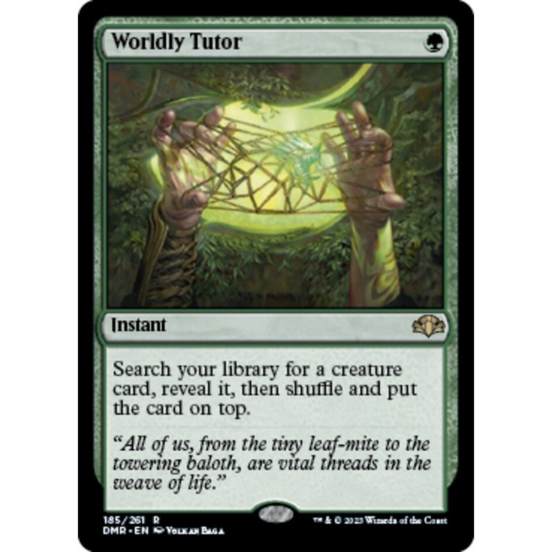 Worldly Tutor [Dominaria Remastered]