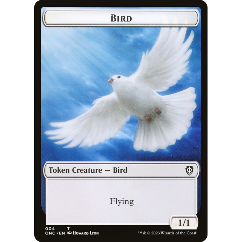 Bird // Cat Double-Sided Token [Phyrexia: All Will Be One Commander Tokens]